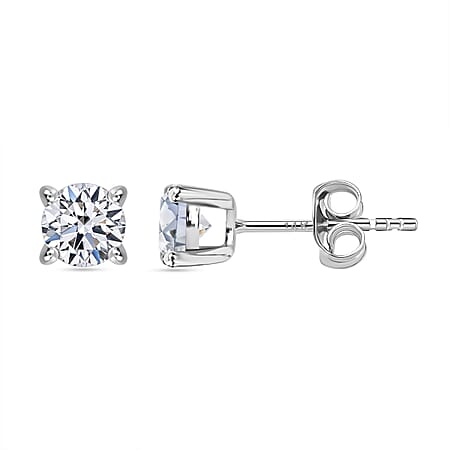 LUXURIANT 1 Ct. Lab Grown Diamond Stud Earring in 14K White Gold LUXURIANT 1 Ct. Lab Grown Diamond Stud Earring in 14K White Gold