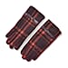 Cashmere Winter Plaid Gloves with Touch Screen Tips