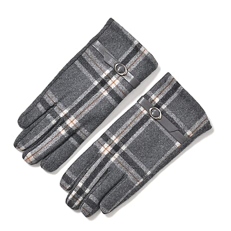 Winter Fashion Must Have - Designer Inspiration -CASHMERE Gloves - Grey