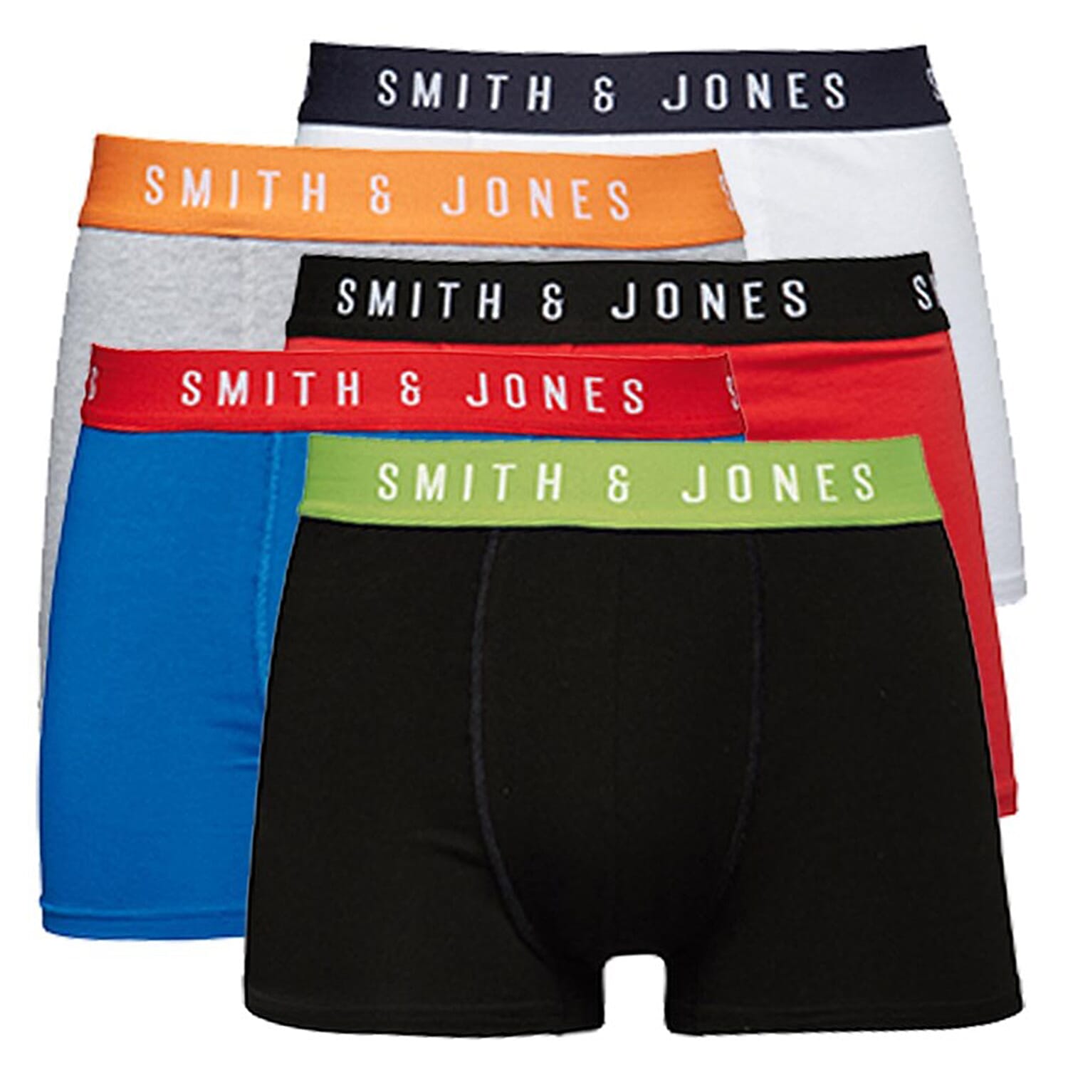 Set of 5 - Smith & Jones 100% Cotton Trunk (Size L) - Multi