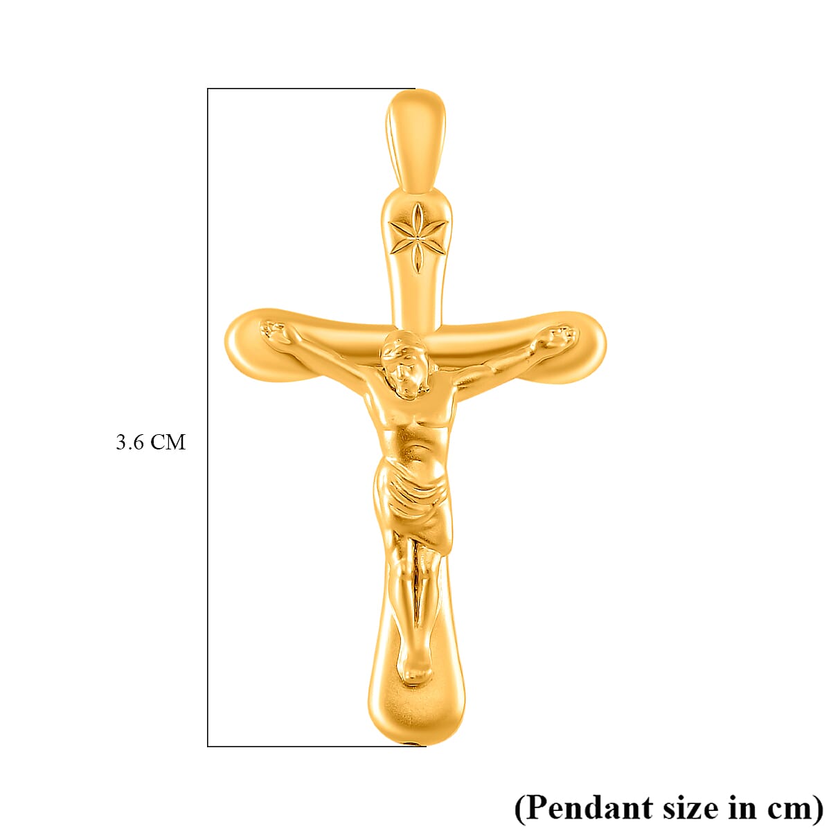 Designer Inspired Closeout Deal - 9K Yellow Gold Crucifix Pendant Designer Inspired Closeout Deal - 9K Yellow Gold Crucifix Pendant