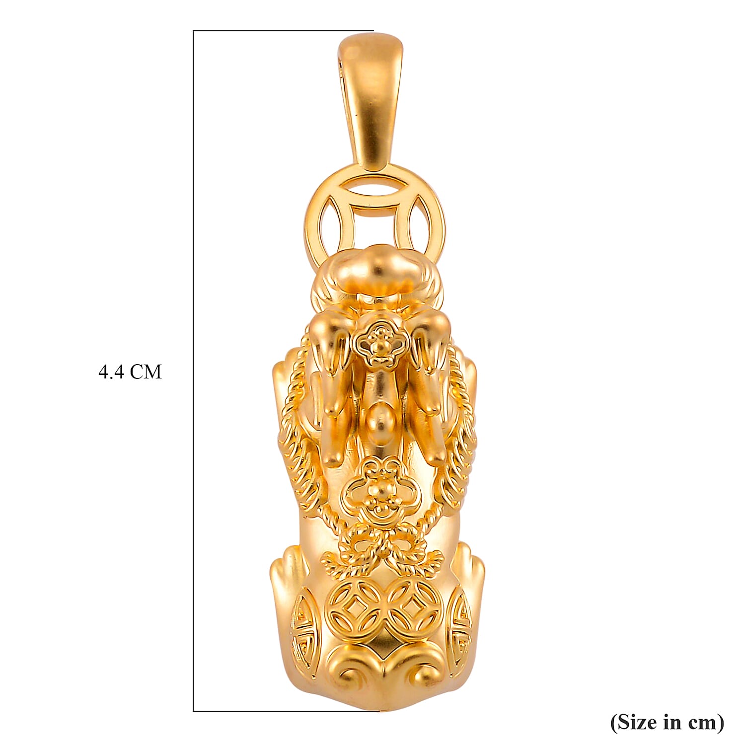One Time Deal - TJC Large 9K Yellow Gold Pixiu Pendant