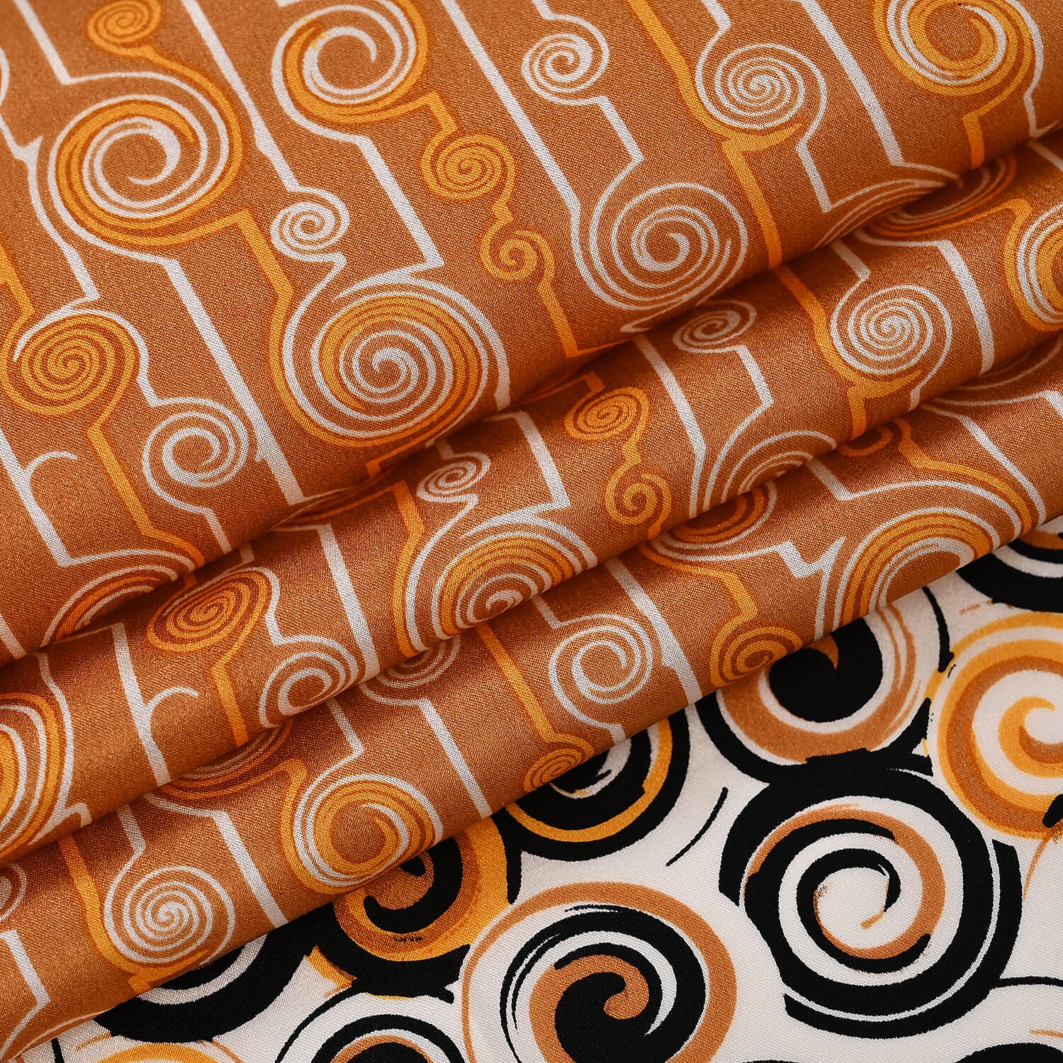 La Marey 100% Mulberry Silk Printed Scarf (Size 170x55 cm) - Yellow