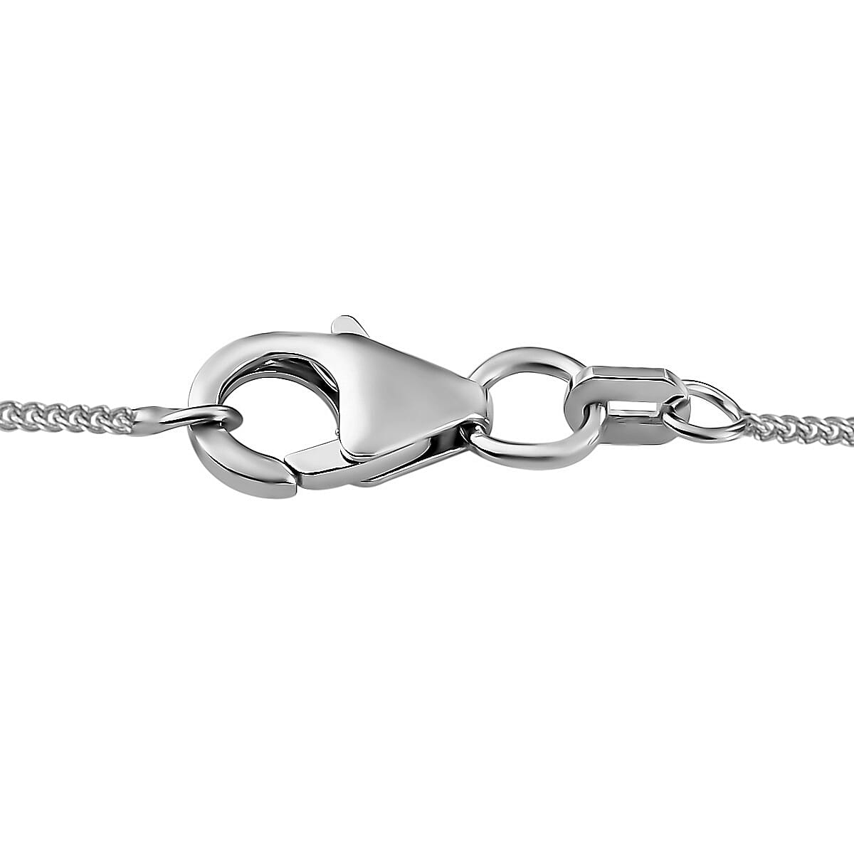 Natural Salamanca Fire Opal Necklace (Size - 20) in Rhodium Overlay Sterling Silver 14.78 Ct, Silver Wt. 18.68 Gms