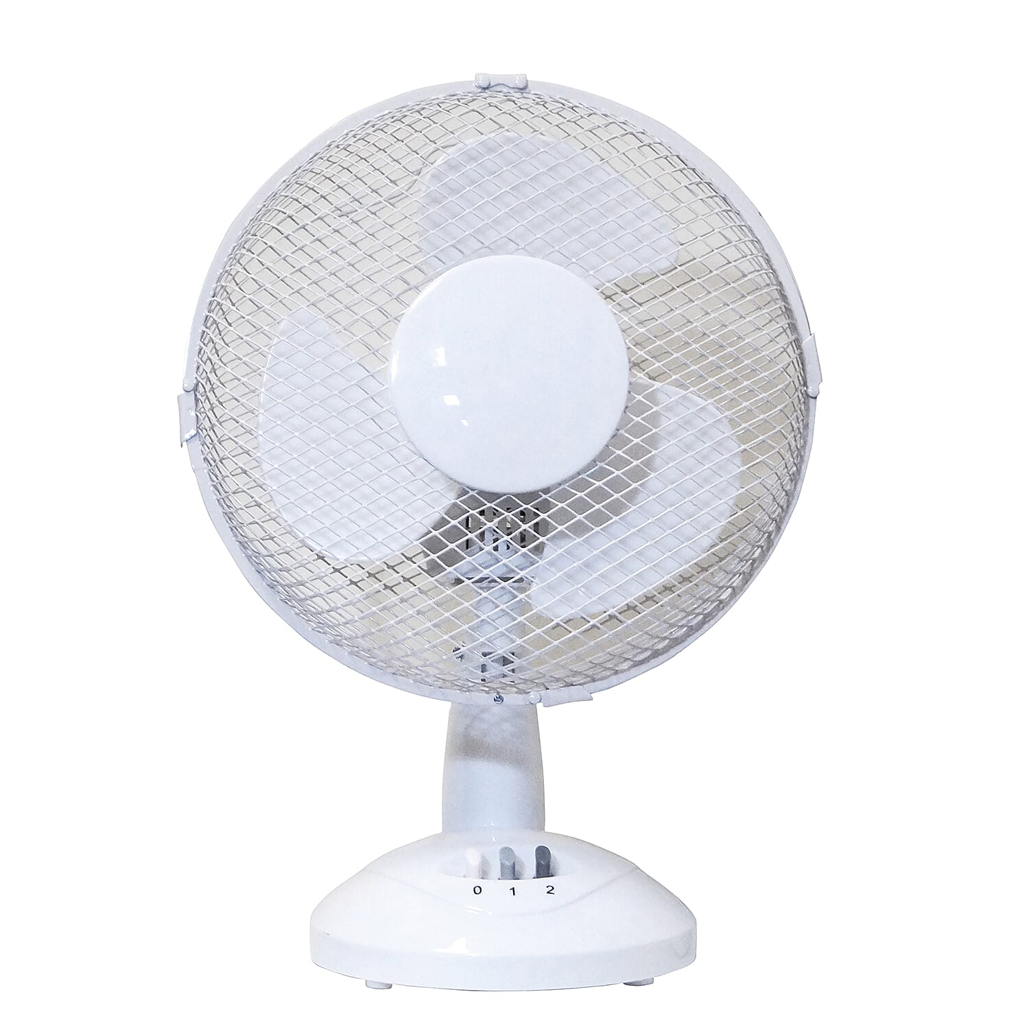 The Prem-I-Air 9Inch (23 cm) Oscillating Desktop Fan with 2 Speed Settings - White