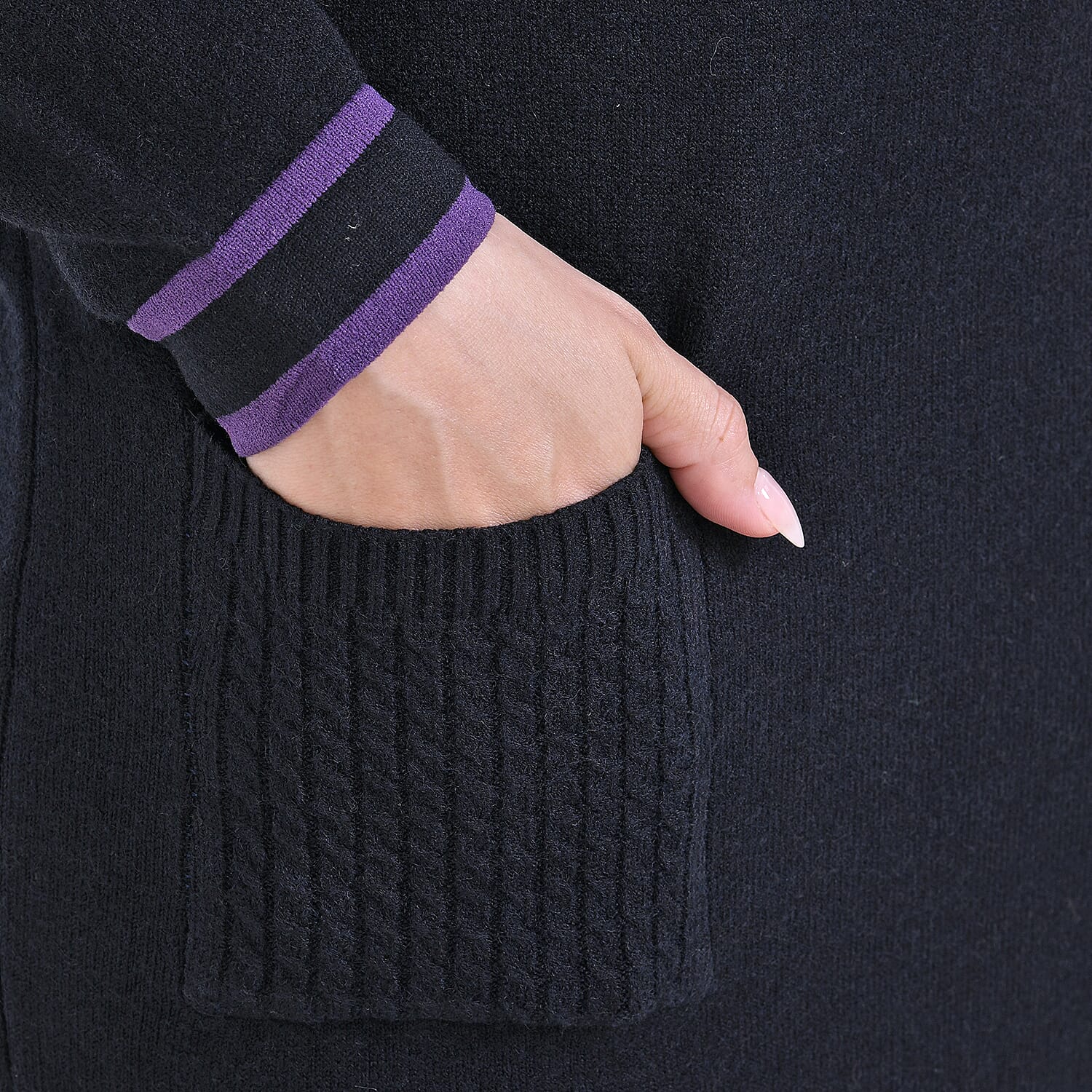 La Marey Cotton Blend Knitted Dress