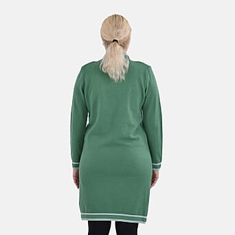 https://tjcuk.sirv.com/Products/78/3/7834339/La-Marey-Stripe-Pattern-Mid-Neck-Long-Sweater-Size-S-M-Green-Grey_7834339_1.jpg?w=342&h=342