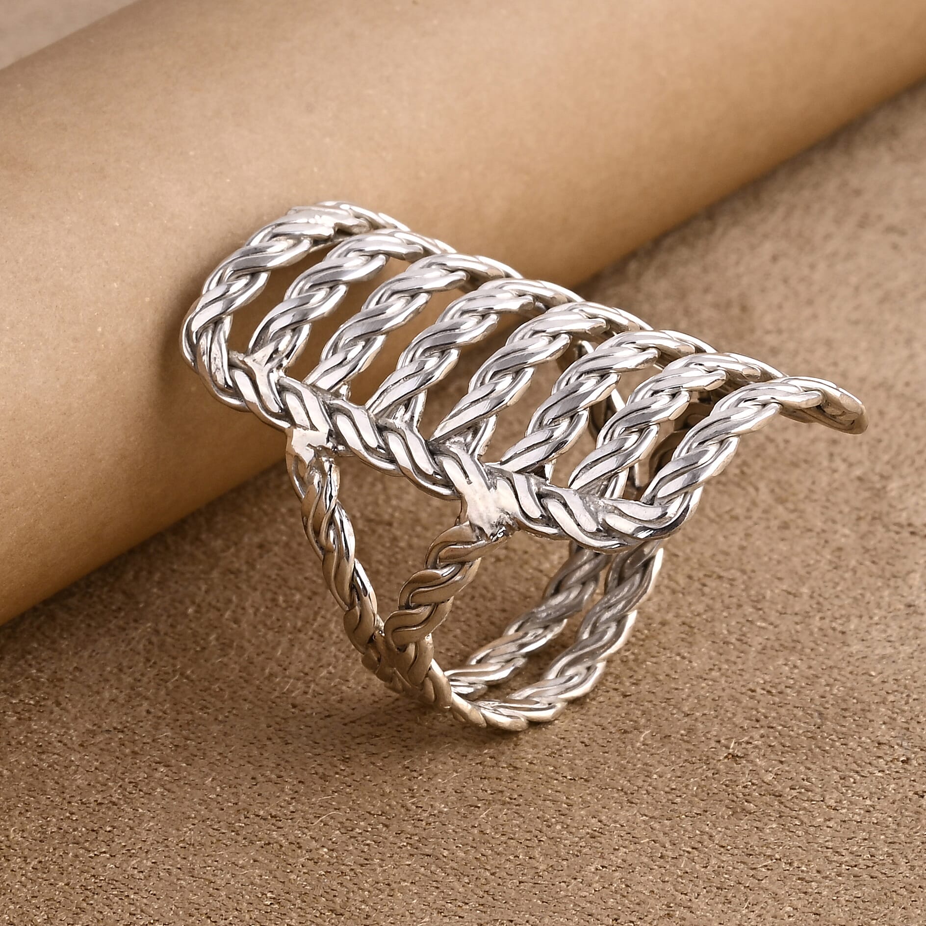 Royal Bali- Sterling Silver Ring, Silver Wt. 5.88 Gms.