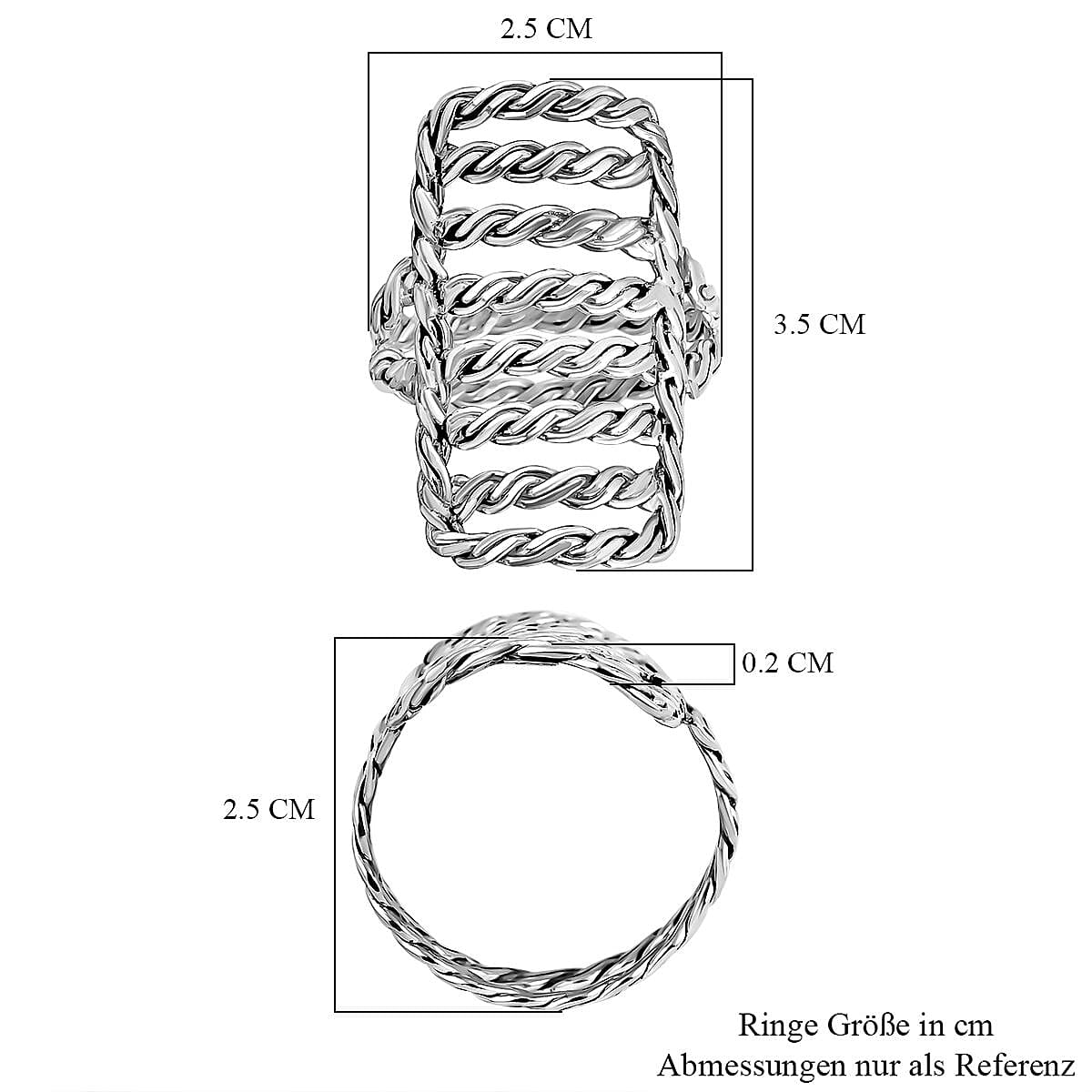 Royal Bali- Sterling Silver Ring, Silver Wt. 5.88 Gms.