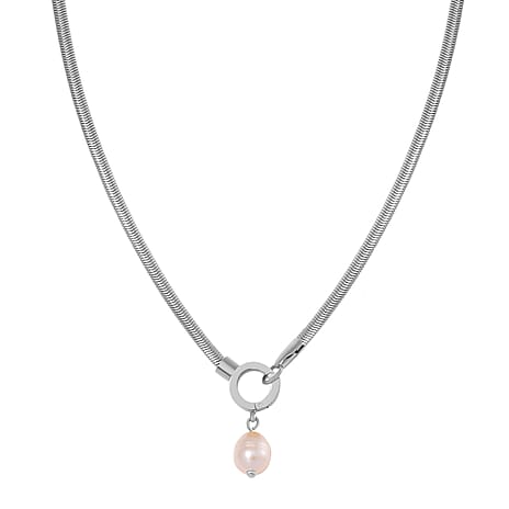 Freshwater Pearl Necklace (Size - 20) - White