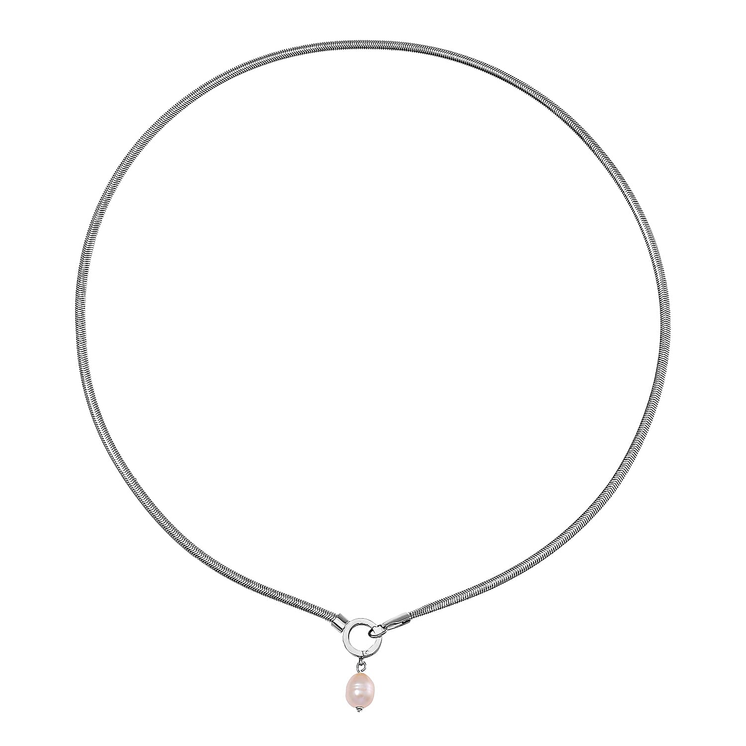 Freshwater Pearl Necklace (Size - 20) - White