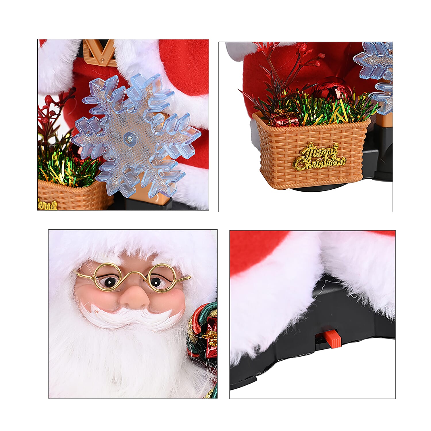 Christmas Ornament One Size- Multi Color & Red