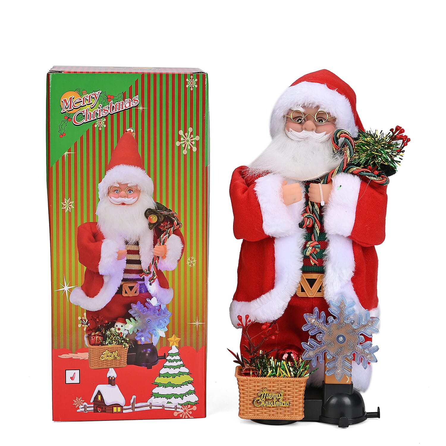 Christmas Ornament One Size- Multi Color & Red