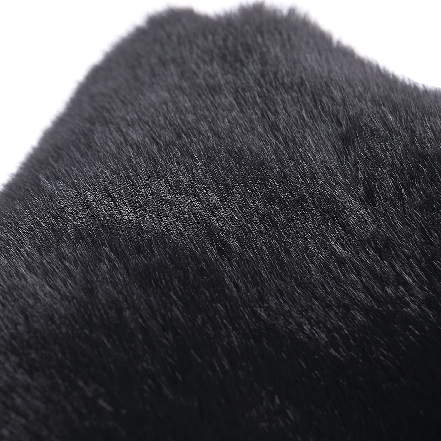 Faux Fur Scarf - Black & White