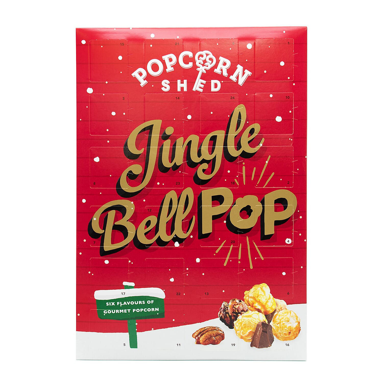 POPCORN SHED Gourmet Popcorn Advent Calendar (168g)