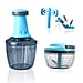 Set of 2 Chopper Blender Food Processor 900 ml