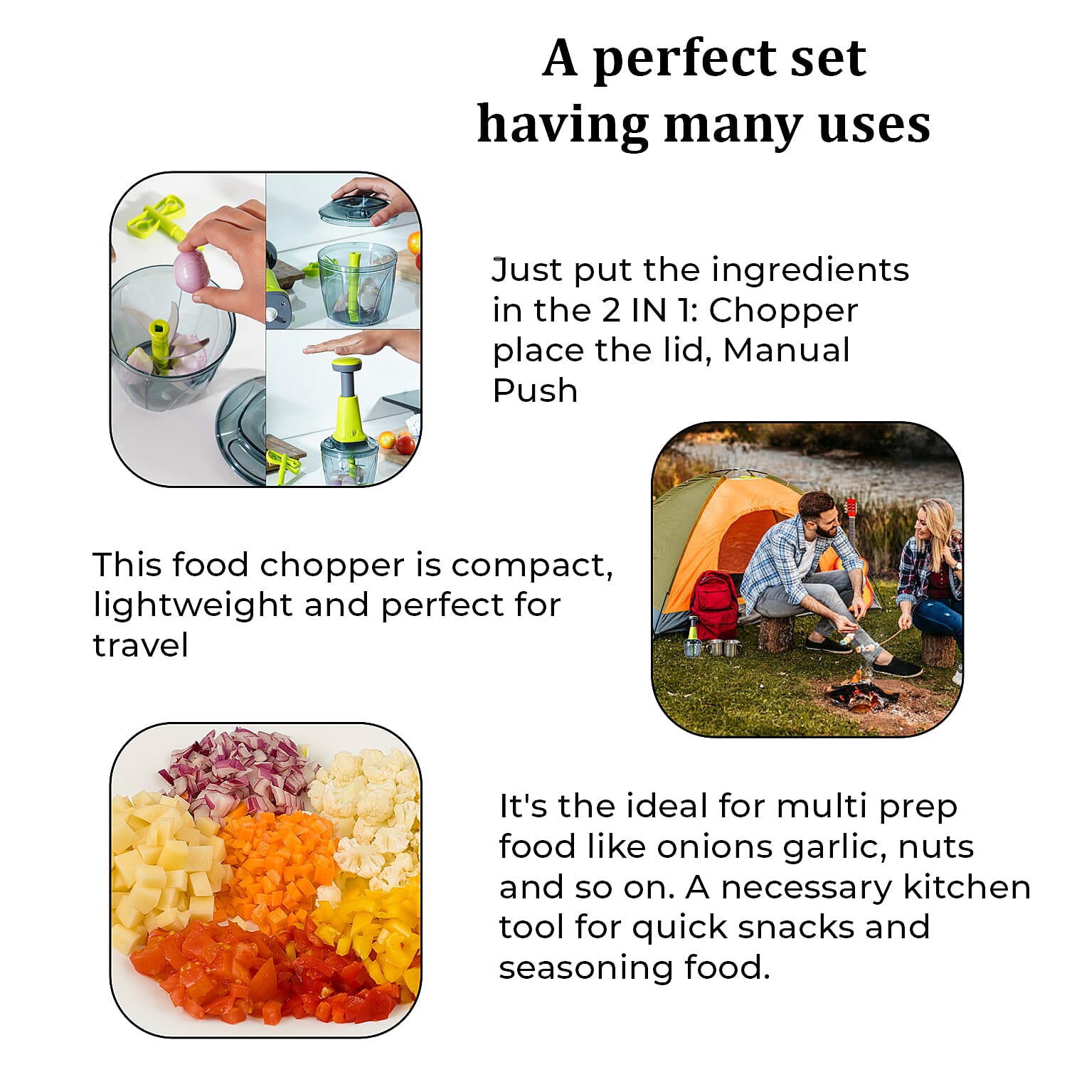 Chop it! Blend it! (Size 13x13x22 cm) - Green & Green