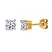 Luxuriant Diamond-0.5 Ct. Lab Grown Diamond Solitaire Stud Earrings in 9K, SGL Certified