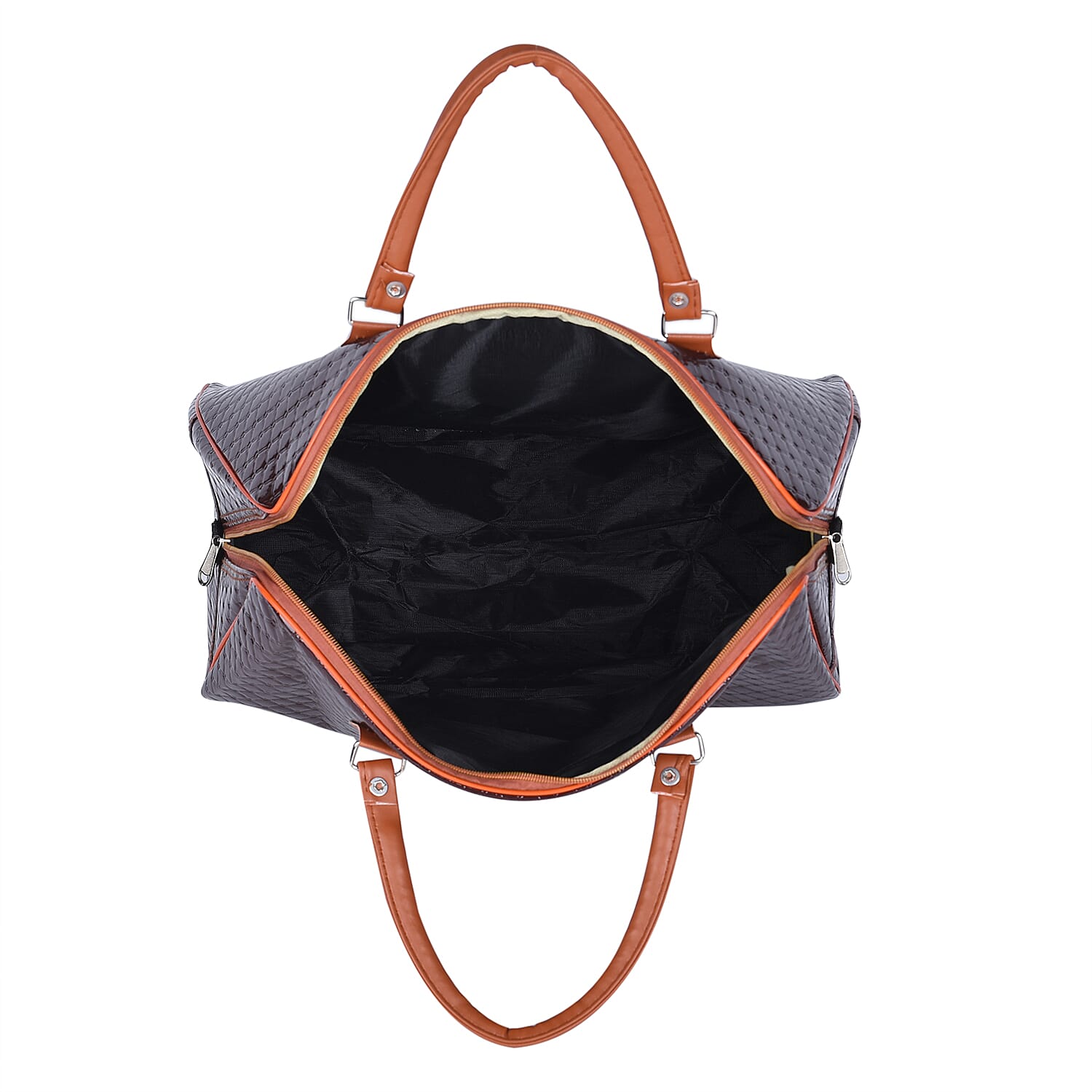 Travel Bag with Shoulder Strap (Size 43x38x20 Cm) - Brown