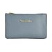 SENCILLEZ  Genuine Leather RFID Protected Wallet with Zipper Closure - Blue
