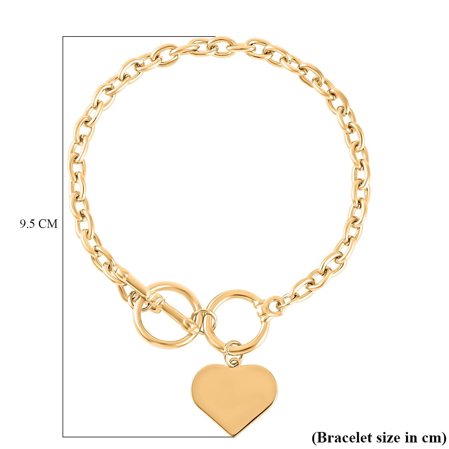 Mega Close Out Deal- Heart Bracelet (Size - 7.5-8)