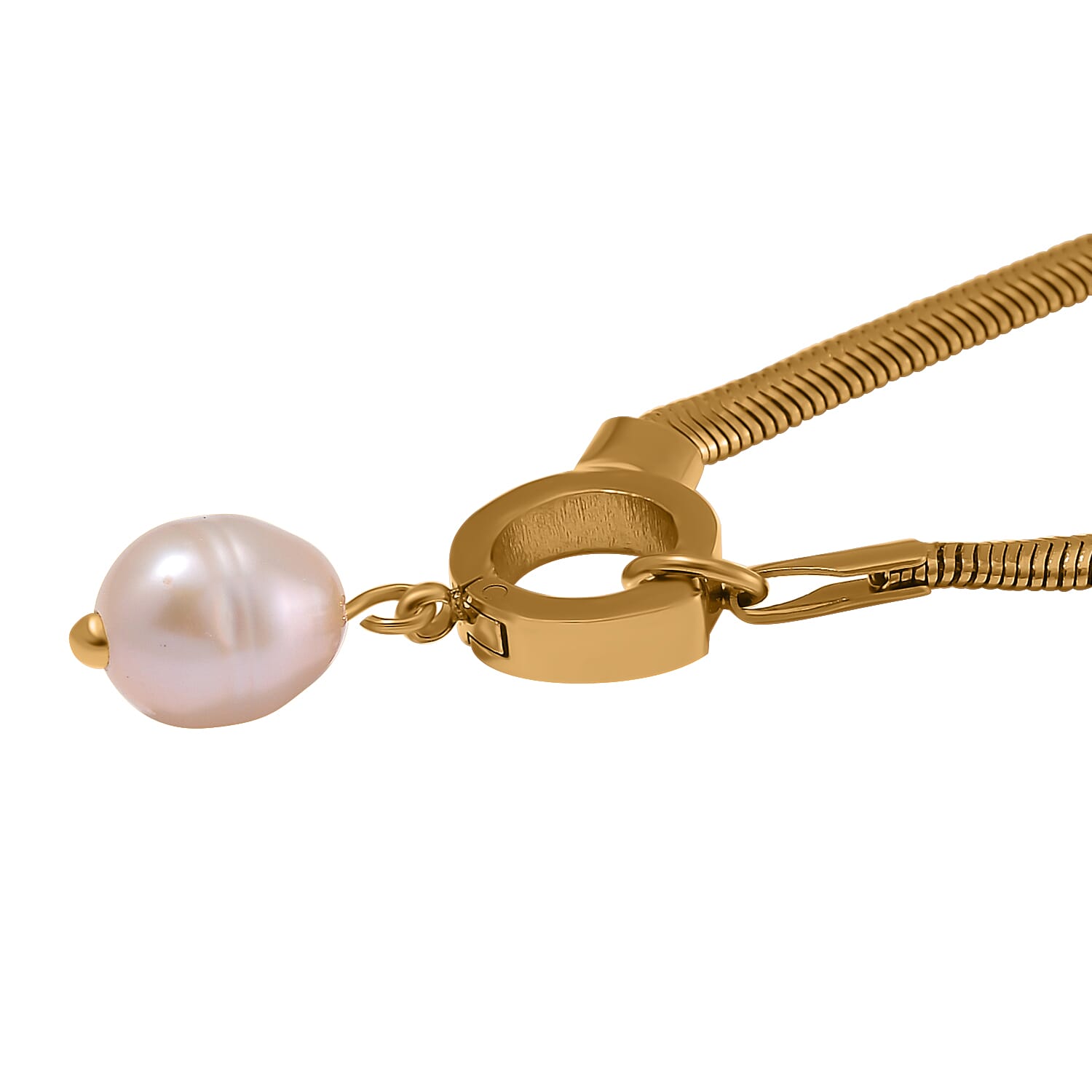 Freshwater Pearl Necklace (Size - 20) - Yellow