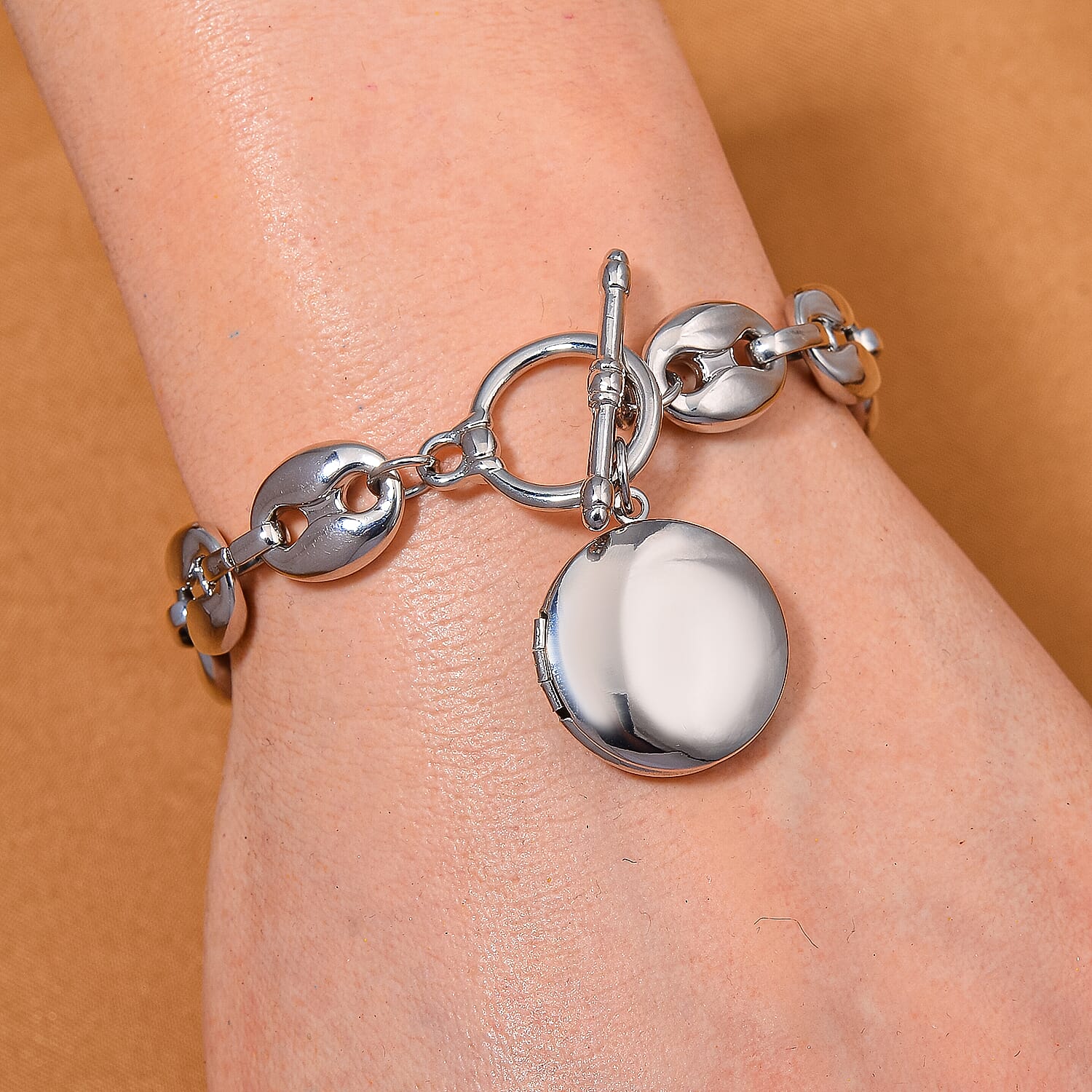 Designer Inspired Openable Round Mariner Bracelet (Size - 8)