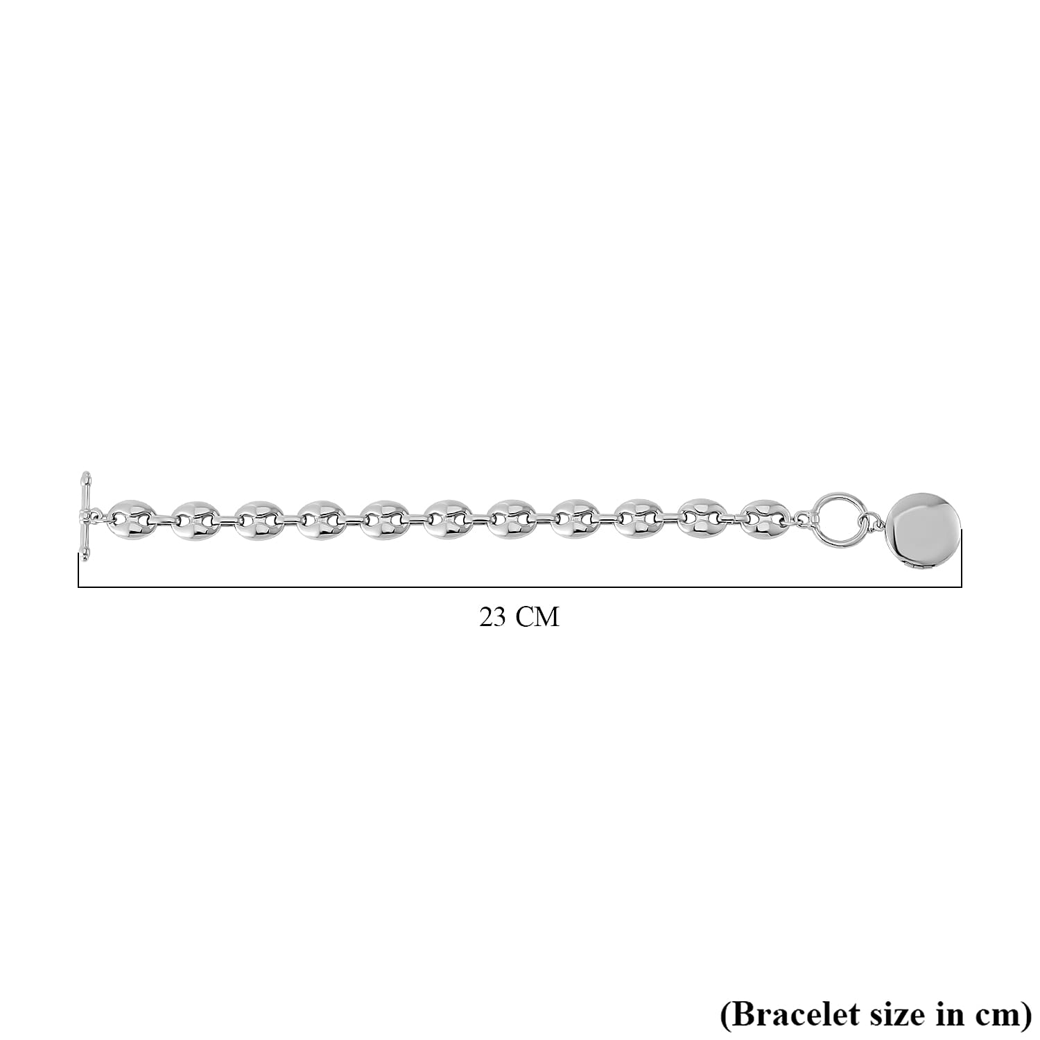 Designer Inspired Openable Round Mariner Bracelet (Size - 8)