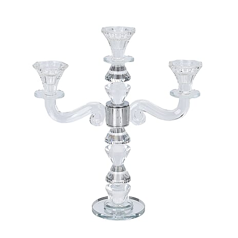 Decorative Transparent Glass Candle Holder