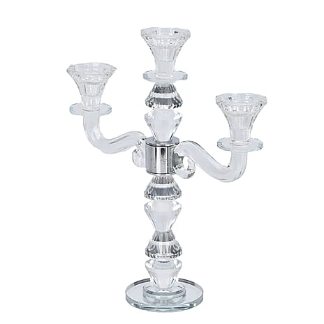 Decorative Transparent Glass Candle Holder