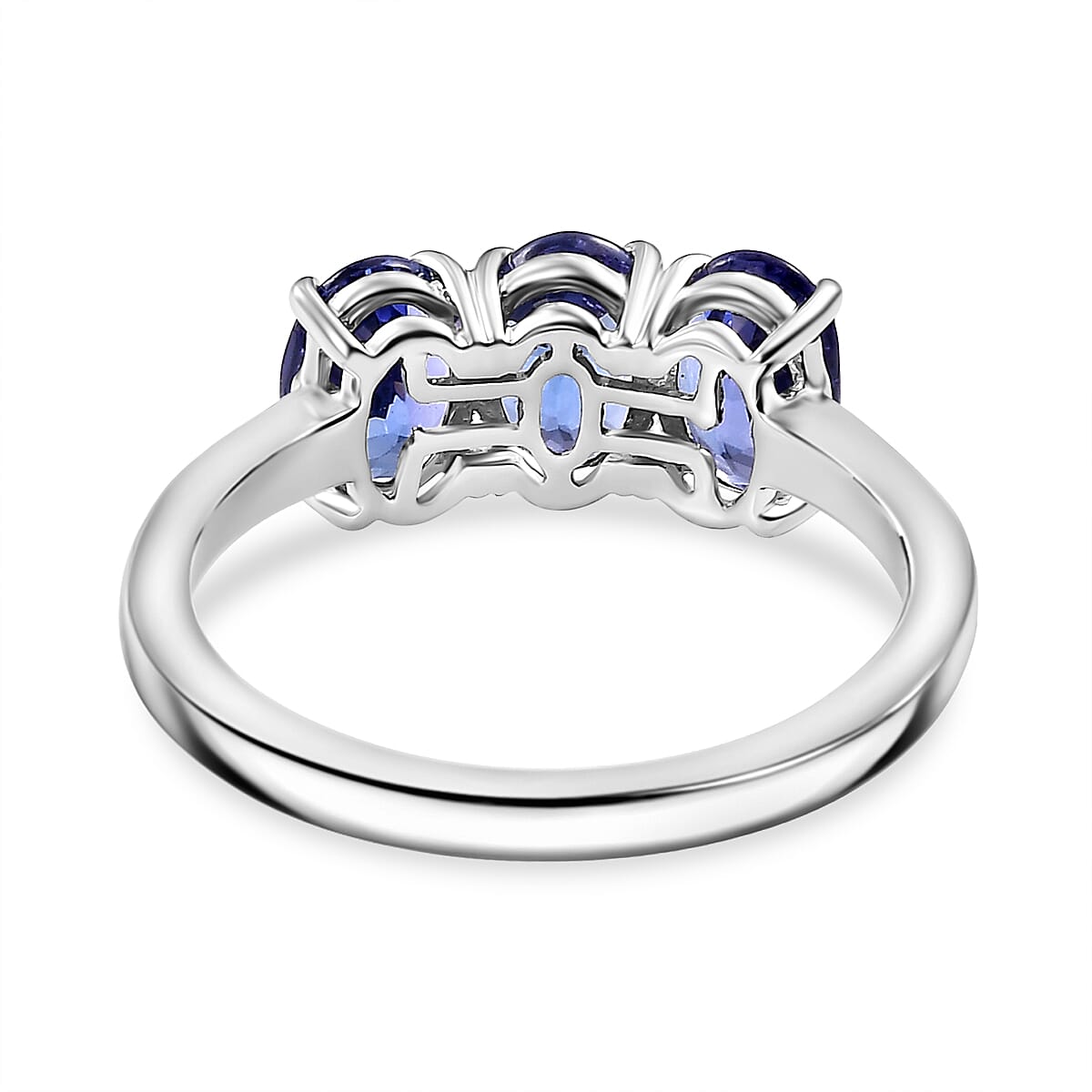 RHAPSODY 950 Platinum AAAA Tanzanite Trilogy Ring 2.63 Ct. RHAPSODY 950 Platinum AAAA Tanzanite Trilogy Ring 2.63 Ct.