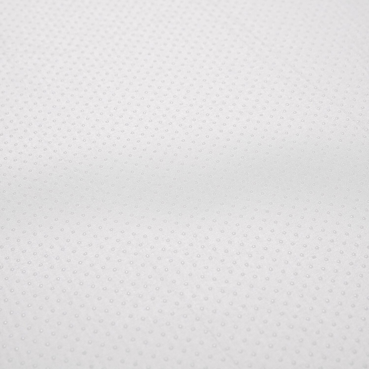 Memory Topper with Bamboo Fiber Cover (Size Double, 190x135cm) - White