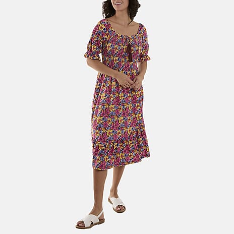 Nova of London Polyester Woven Dress (Size 1x1 cm) - Multi Color