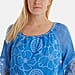  WILDFLOWER Bardot Cold Wash Floral Lace Blouse - Denim