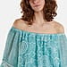  WILDFLOWER Bardot Cold Wash Floral Lace Blouse - Denim