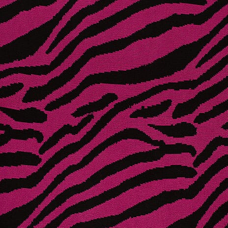 Wild Flower Viscose Zebra Pattern Jumper (Size 18 to 22) - Pink & Black