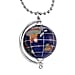  Close Out Deal- Gemstone Globe pendant with 30 Inch Bead Necklace