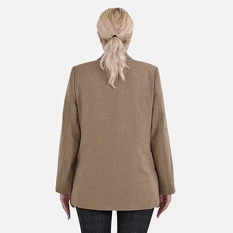 La Marey Relaxed Blazer (Size L) - Brown