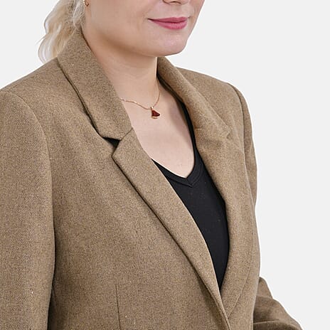 La Marey Relaxed Blazer (Size L) - Brown