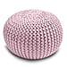 Knitted Foot Stool  Pouffe - Black