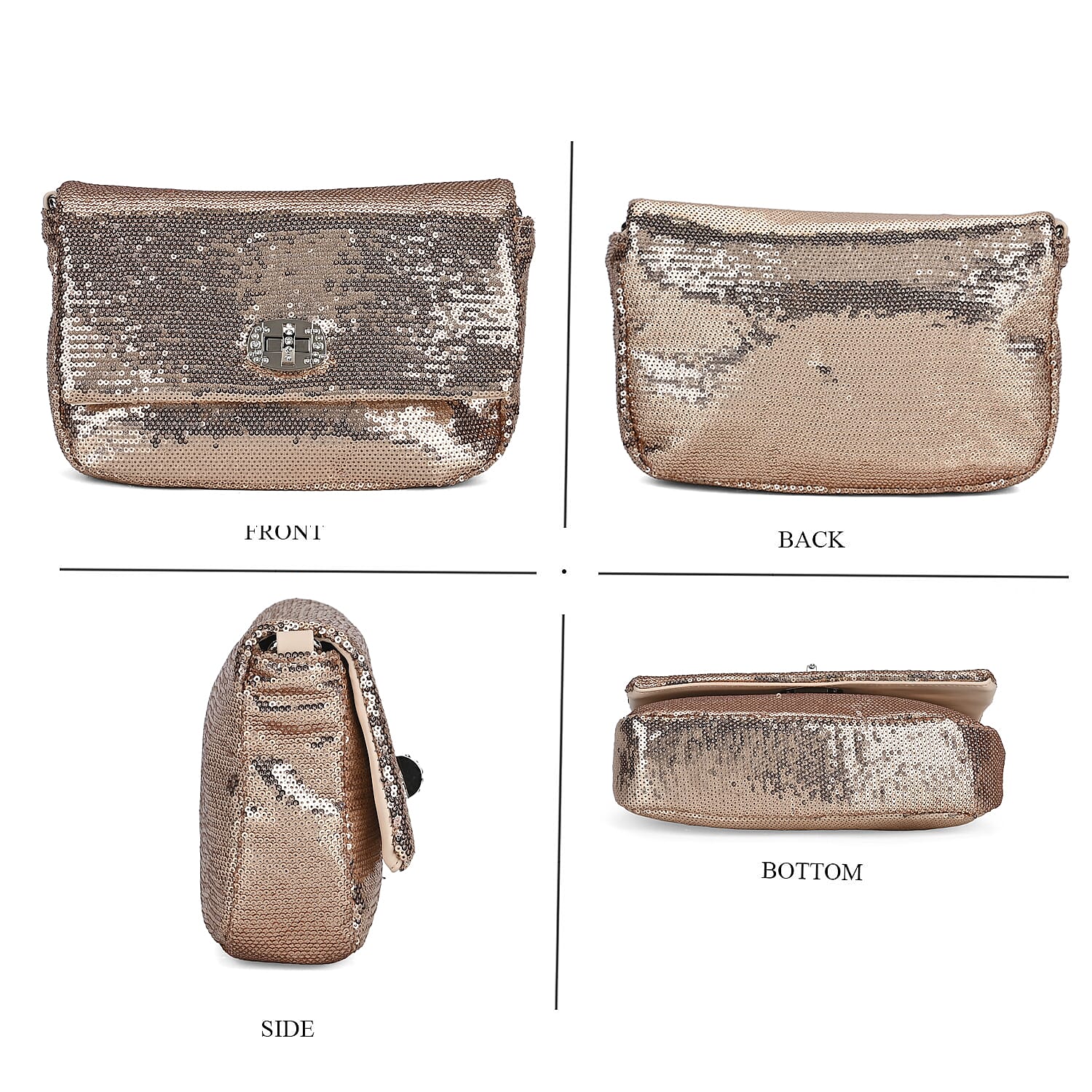 Leatherette-Sequin-Crossbody-Bag-with-2-Metal-Chain-Champagne