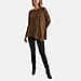 Asymmetric Batwing Lurex Top