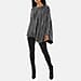 Asymmetric Batwing Lurex Top
