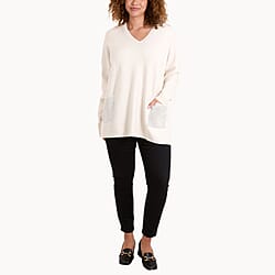 QED London Diamante Pocket Jumper