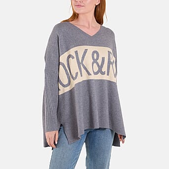 https://tjcuk.sirv.com/Products/78/4/7840630/Rock-and-Roll-V-Neck-Side-Split-Jumper_7840630.jpg?w=342&h=342