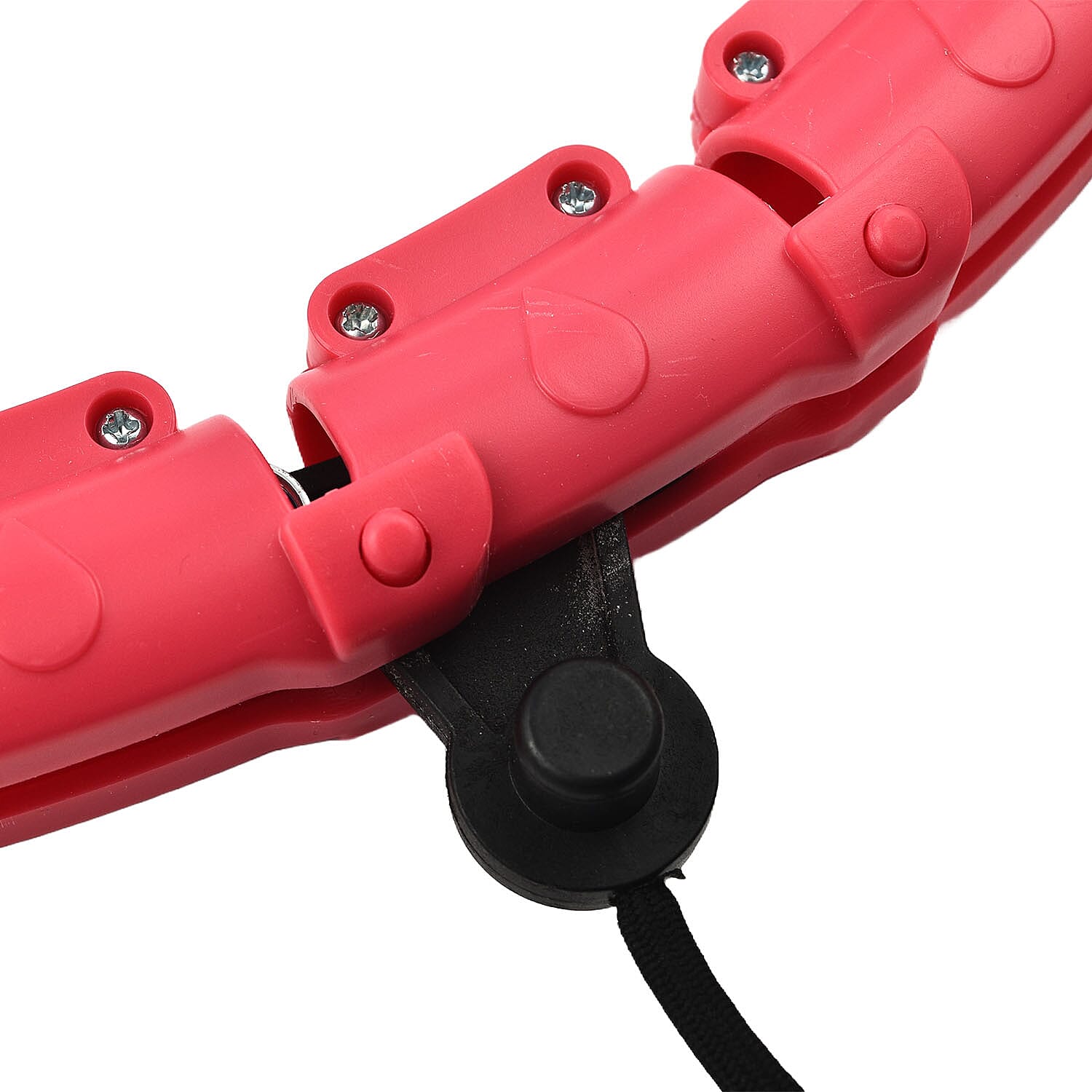 Weighted Smart Hula Ring Hoops with 360 Auto Rotation Massage - Pink