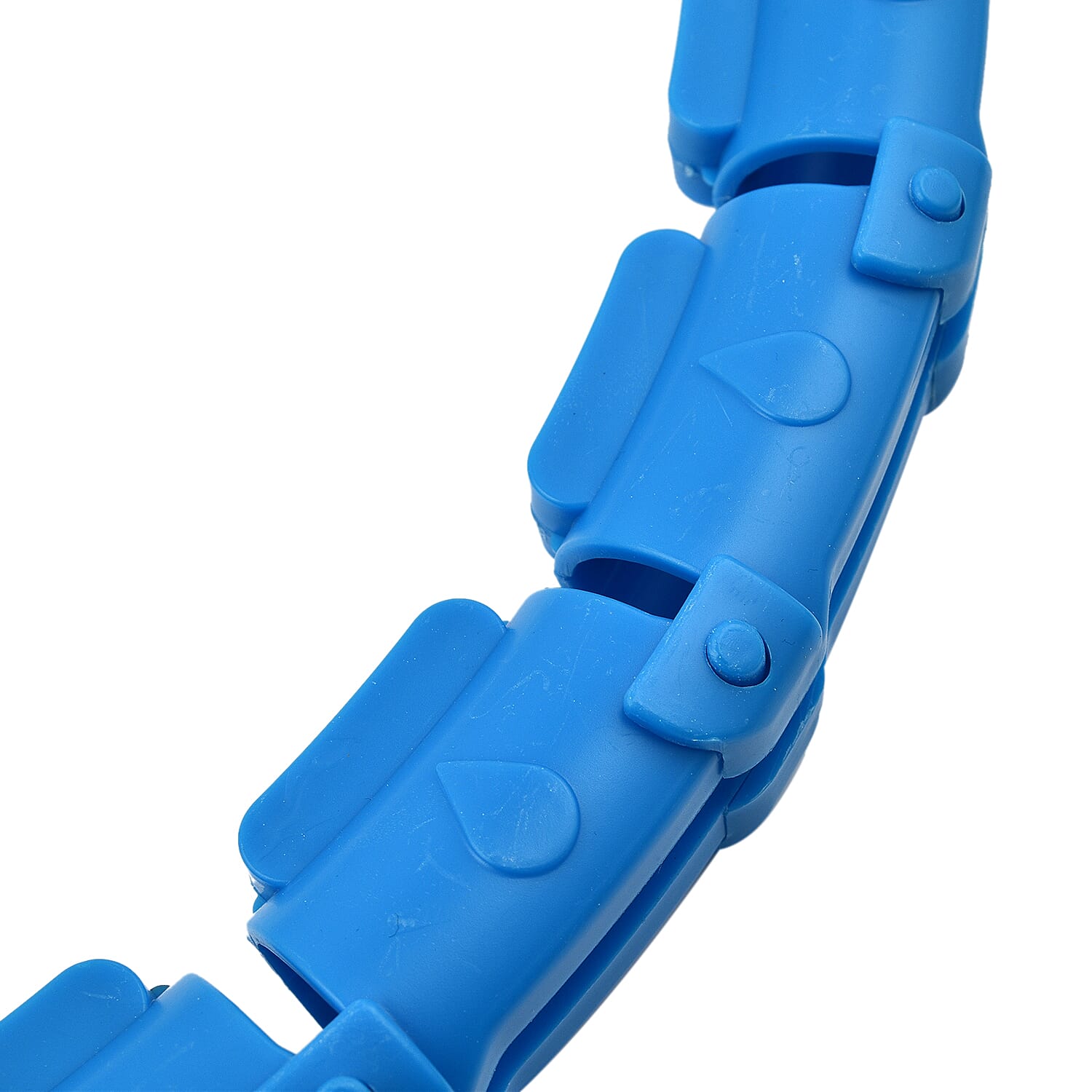 Adjustable Weighted Hula Hoop - Smooth 360 Rotation - Blue