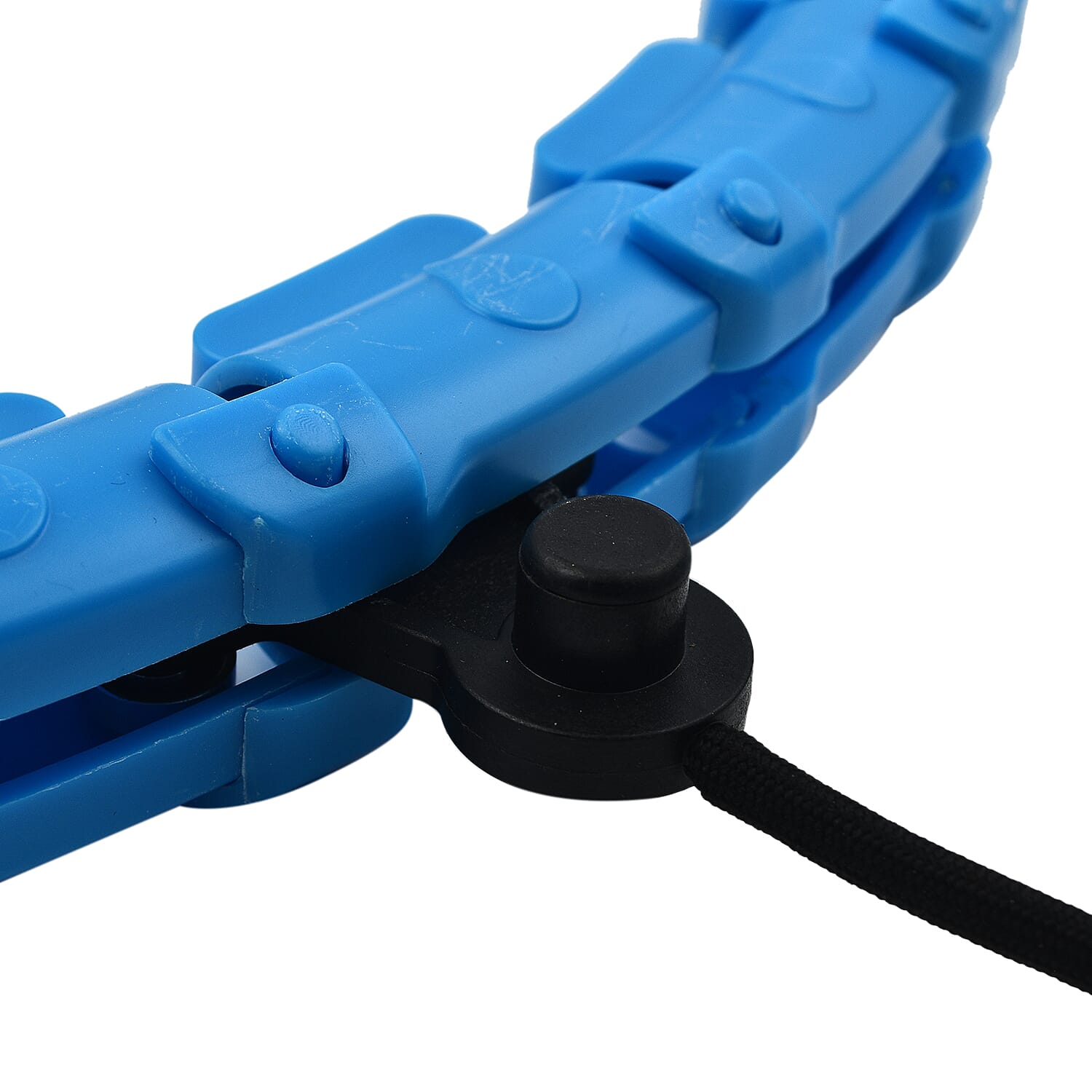 Adjustable Weighted Hula Hoop - Smooth 360 Rotation - Blue