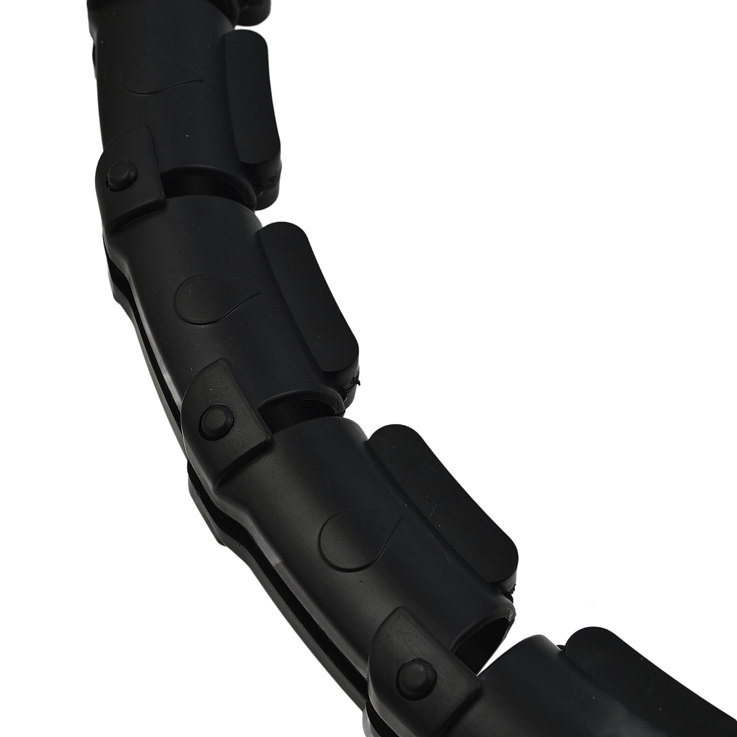 Weighted Hoola Hoop - 360 Rotation - Adjustable Size - Black