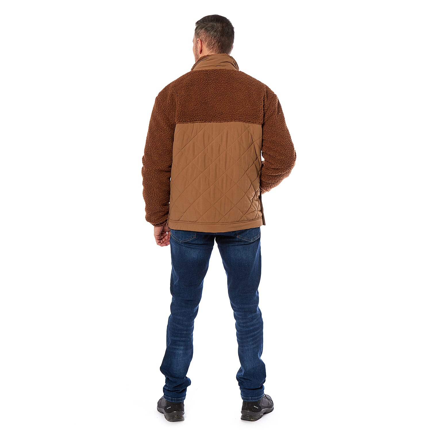 Teddy Fleece Jacket (Size L) - Tan